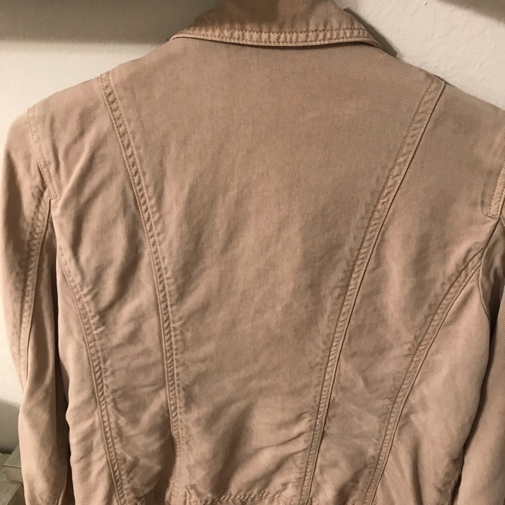 Vintage Style Khaki Women’s Button Up Coat - Picture 4 of 4